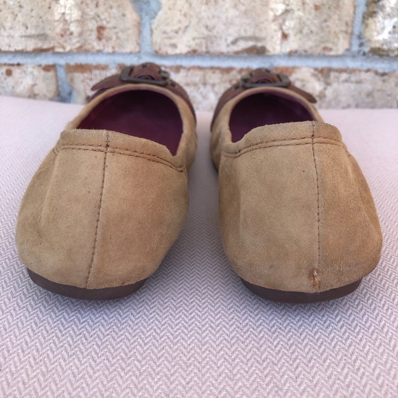 Ugg Kellis Leather Light Tan Women’s Buckle Ballet Flats Size 7 - Picture 6 of 16